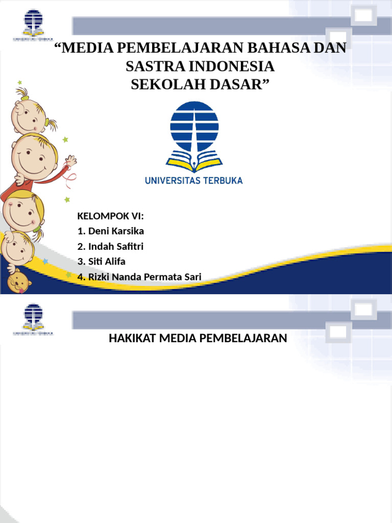 Media Pembelajaran Bahasa Dan Sastra Indonesia | PDF
