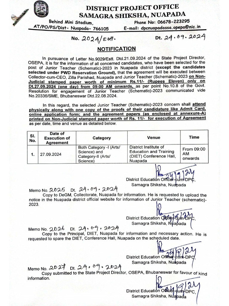 2024-Notification On Agreement of JT (Schematic-2023) | PDF
