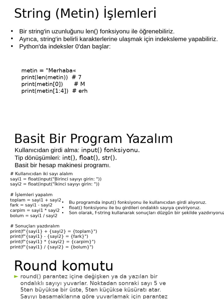 4. hafta YBS103 Algoritmalar ve Programlamaya Giriş | PDF