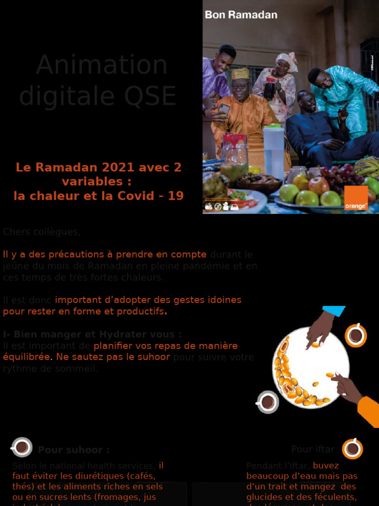 Ramadan 2021 : Bien-être en chaleur et Covid | PDF