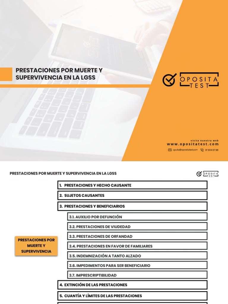 Prestaciones por Muerte en la LGSS | PDF