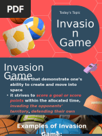 Invasion Games: Concepts and Strategies | PDF | Invasion | Concept