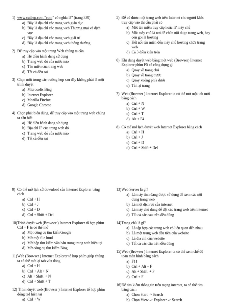 Trac NG Hiem Internet 1 | PDF