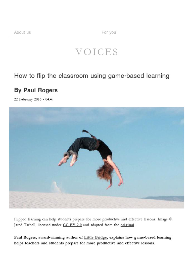 Flipped Classroom with Game-Based Learning | PDF | Learning | Cognition