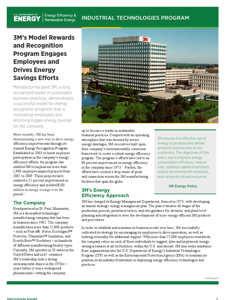 3M's Model Rewards and Recognition Program Engages Employees and Drives ...