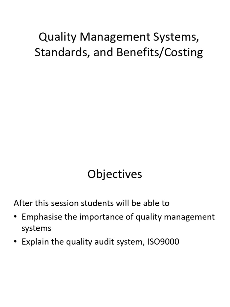 ISO 9000 Quality Management Overview | PDF | Iso 9000 | Quality ...