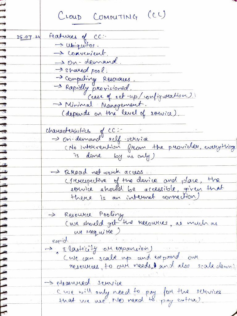 CC Notebook Notes | PDF