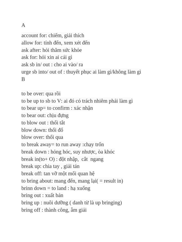 Full Phrasal Verbs CM DNG T | PDF