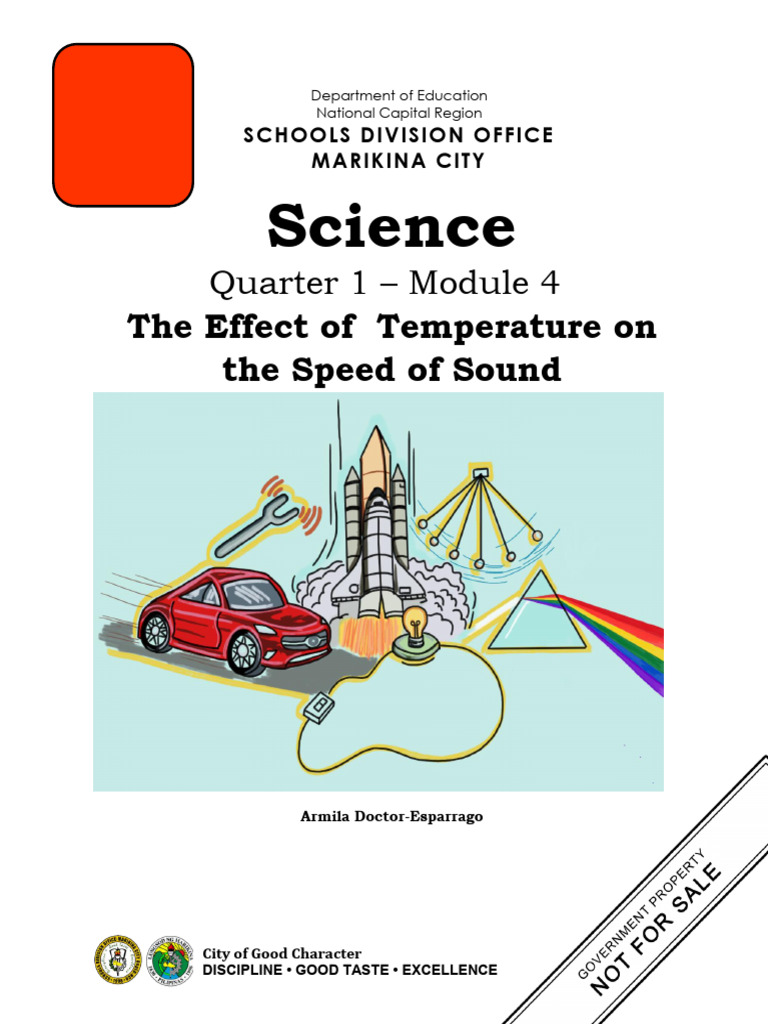SCI8 - Q1 - M4 - The Effect of Temperature On The Speed of Sound | PDF ...