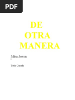 Misa Joven I. de Otra Manera. Letras Con Acordes