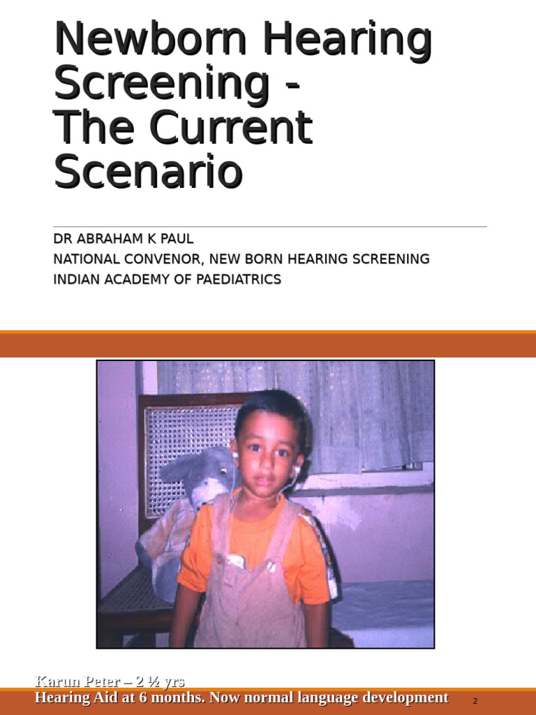 Newborn Hearing Screening Insights | PDF | Hearing Loss | Hearing