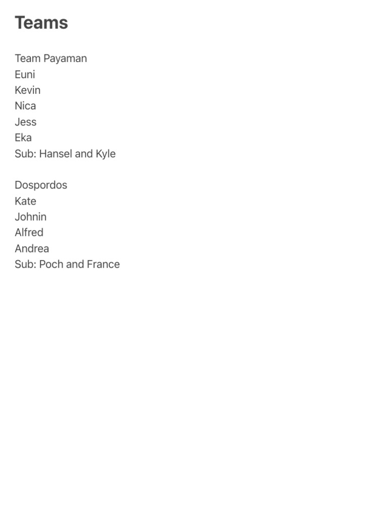 Teams | PDF