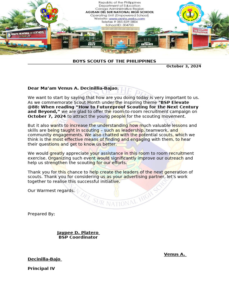 Scouting Month 2024 Recruitment Drive | PDF