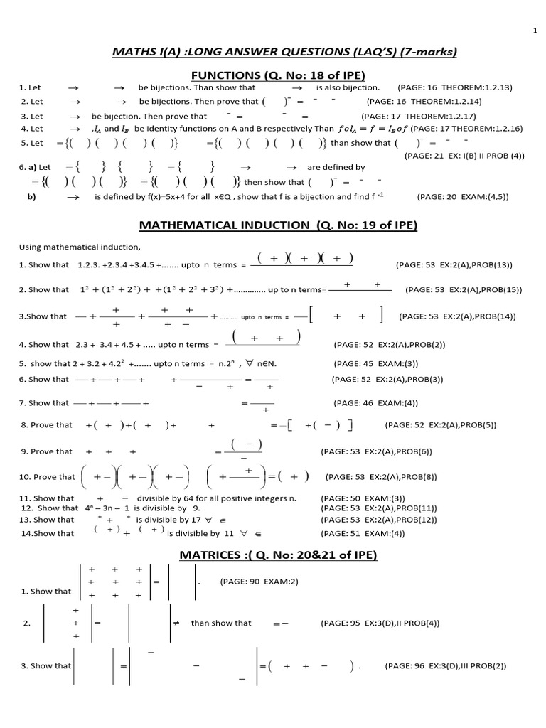 7-Mark Long Answer Questions in Maths | PDF | Perpendicular | Triangle