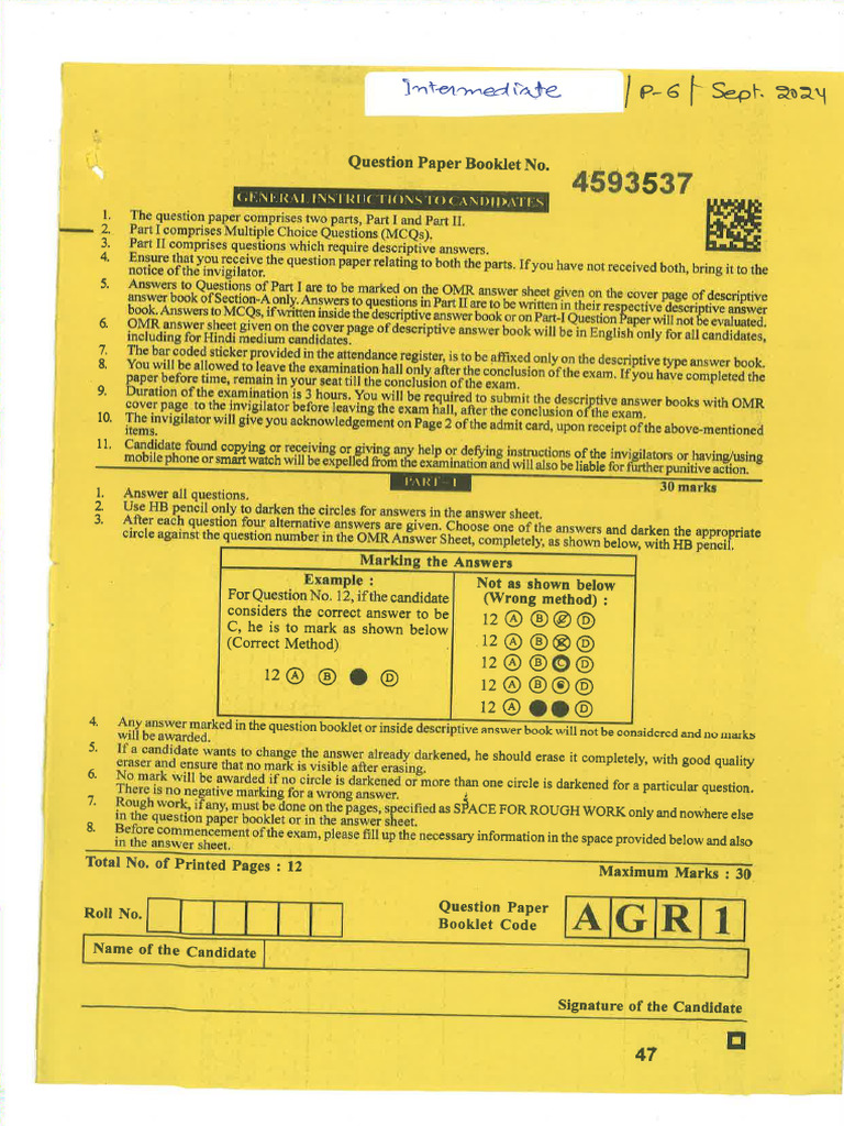 FMSM MCQs Sept24 Solution | PDF