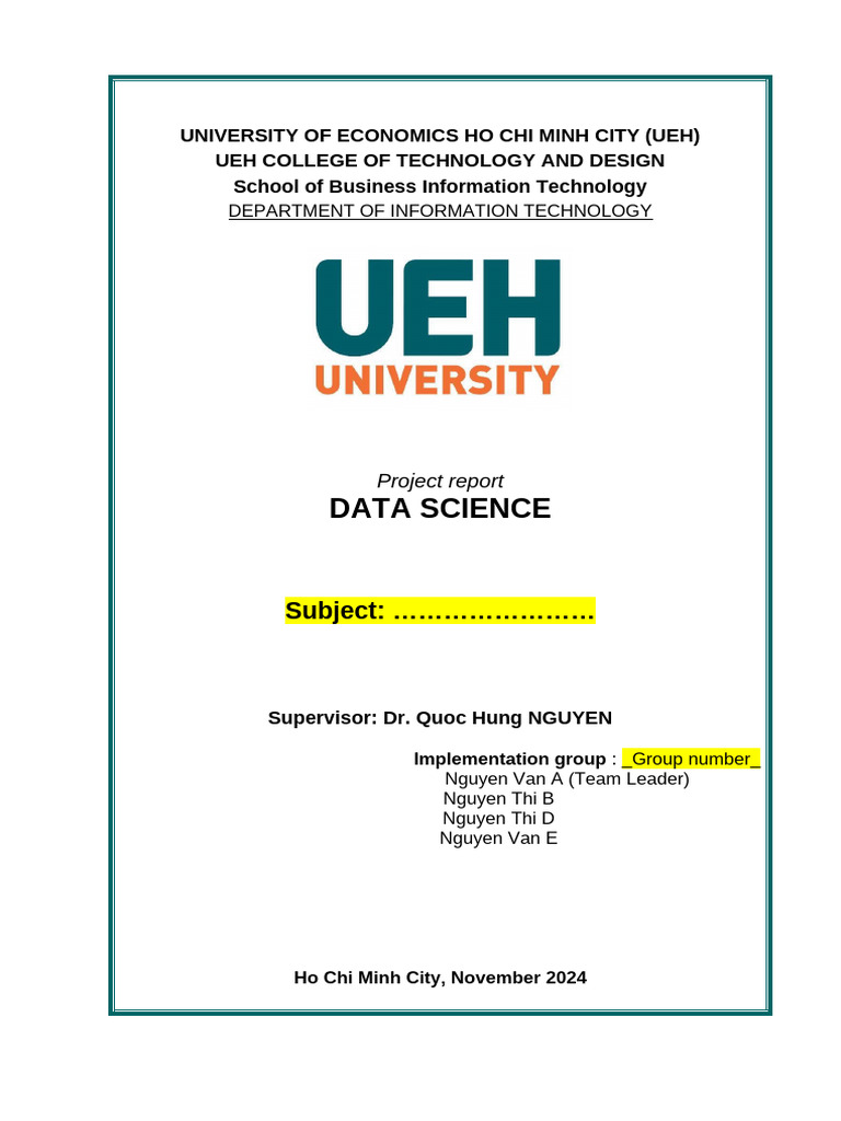 Data Science Project Report Overview | PDF | Virtualization | Cloud ...
