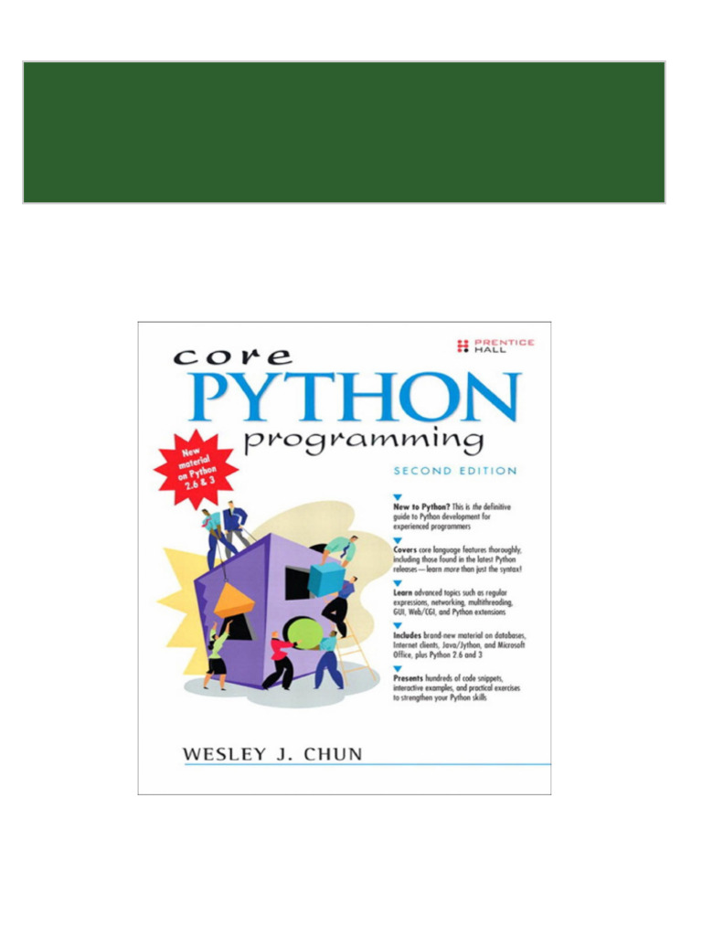 Get Core Python Programming Second Wesley J. Chun PDF ebook with Full ...