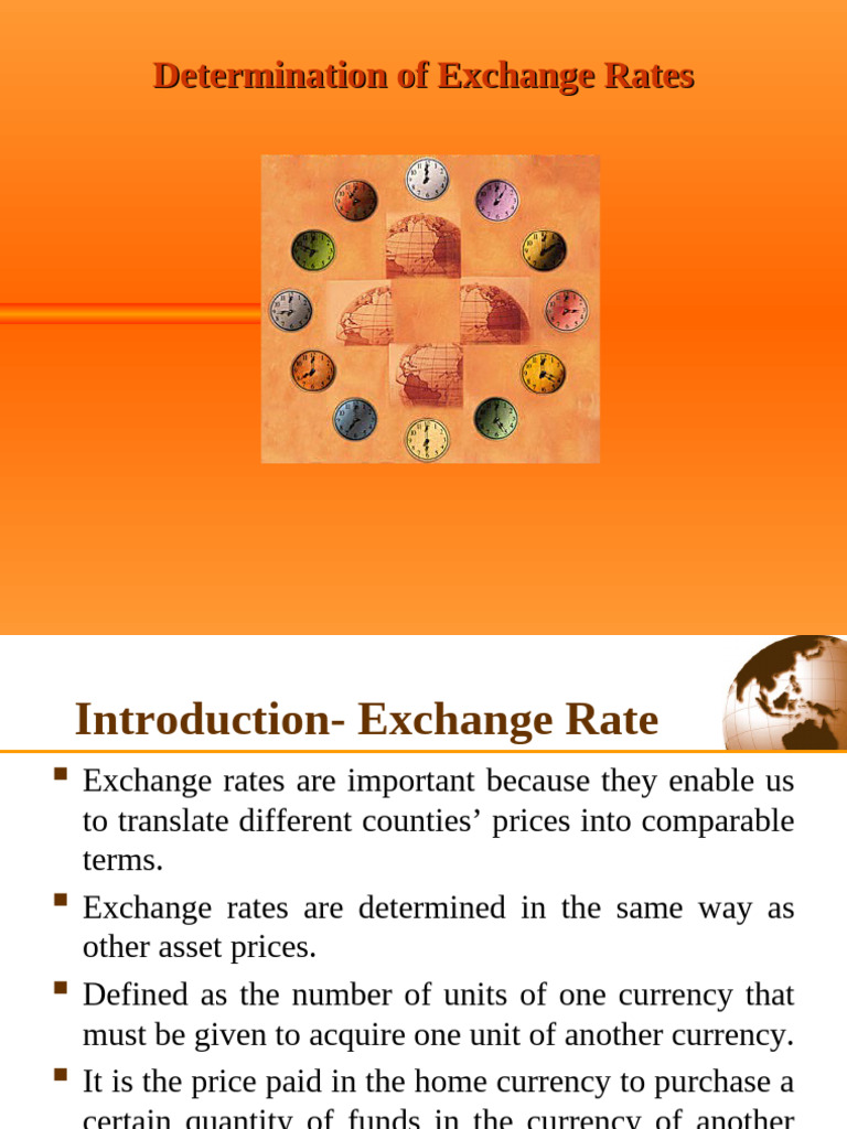 Exchange Rate Determination Explained | PDF | Exchange Rate | Currency ...