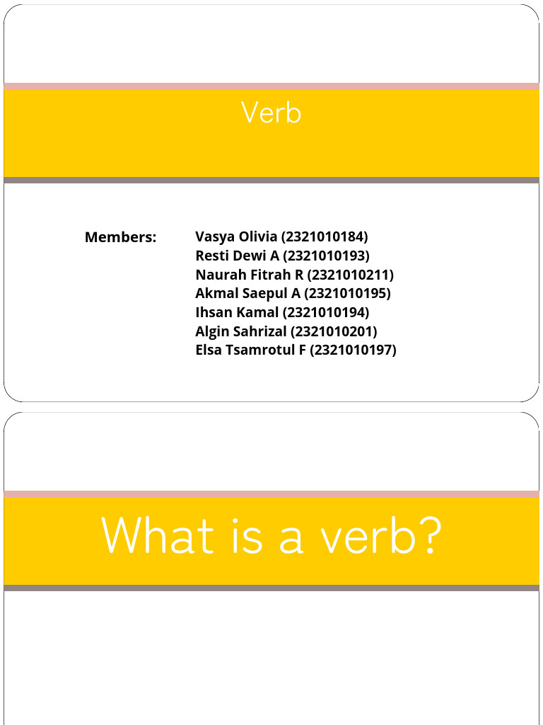 WHAT IS GROUP VERB IN ENGLISH WITH EXAMPLES visual data 7