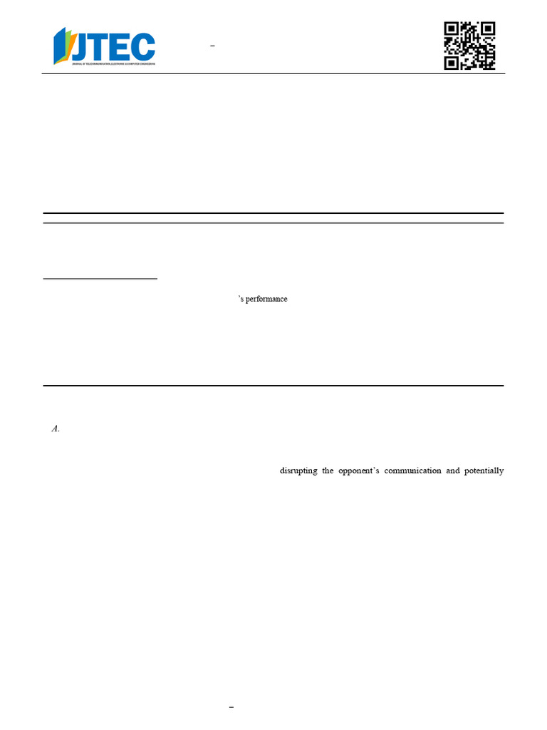 Application Of Tuneable Notch Filters For Improved Signal Jamming