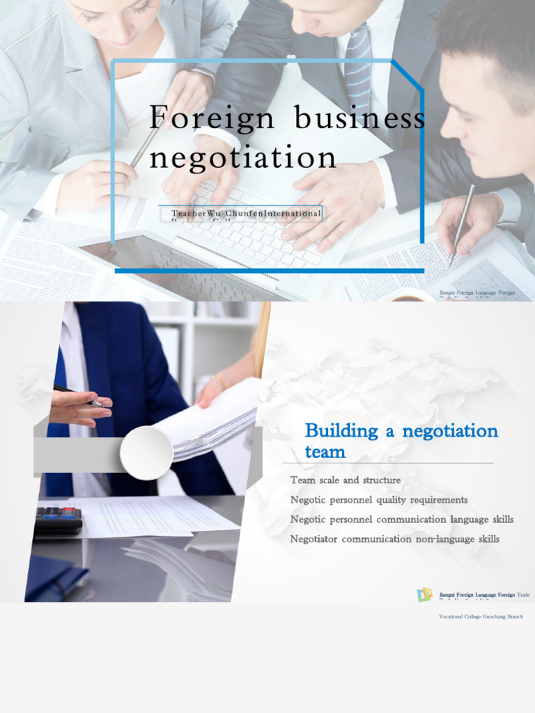 Building an Effective Negotiation Team | PDF