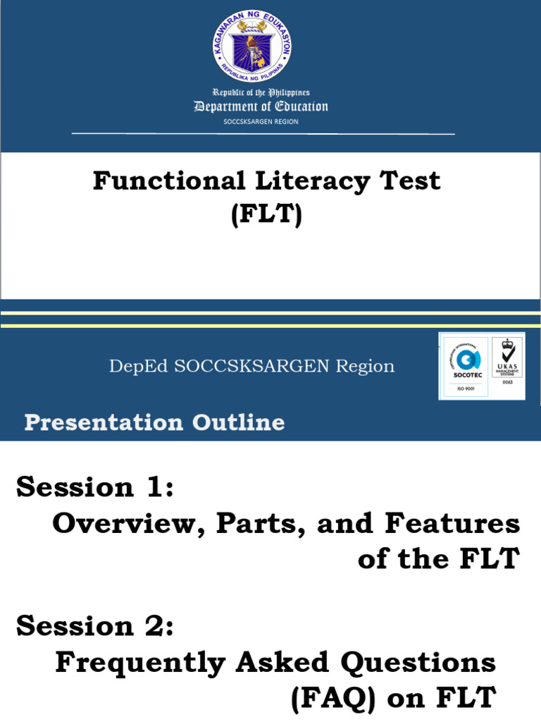 Functional Literacy Test Overview and FAQ | PDF | Literacy | Learning