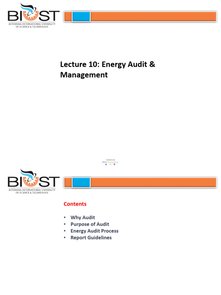 Energy Audit Process and Guidelines | PDF | Energy Conservation ...