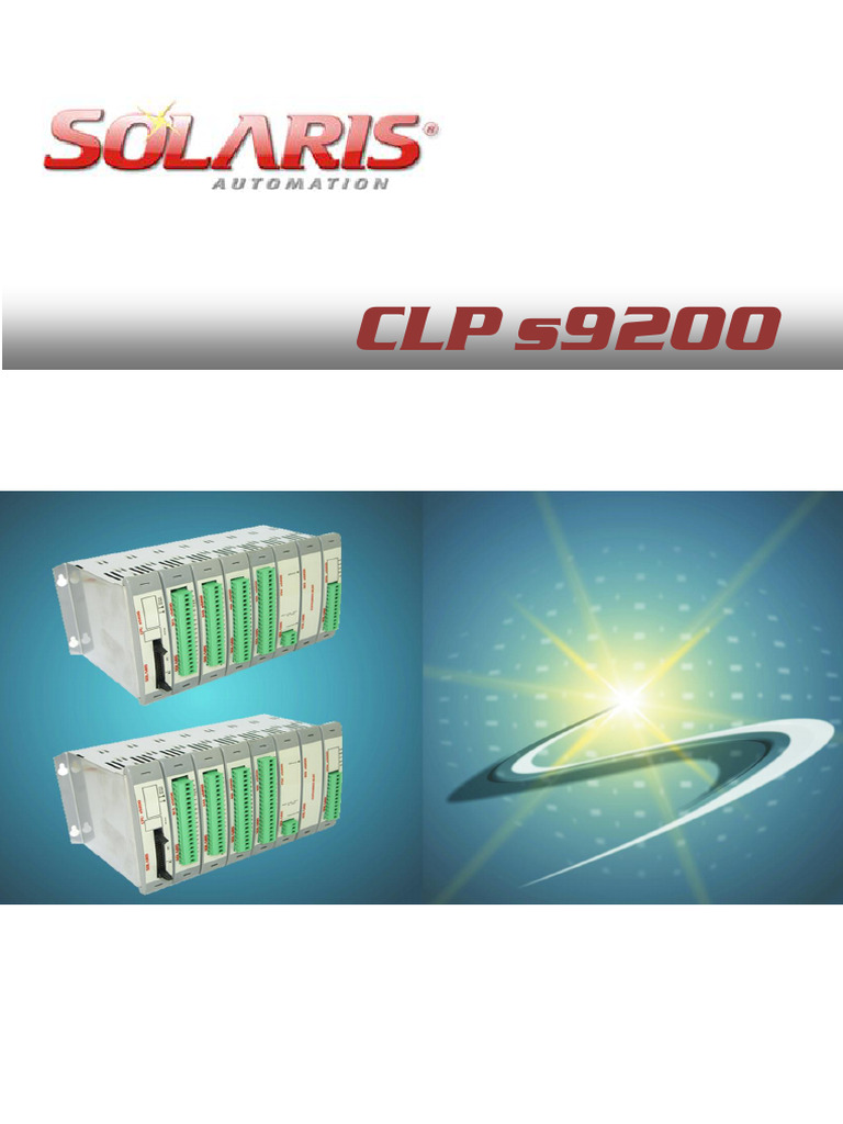 CLP Solaris s9200: Especificações e Módulos | PDF | Controlador lógico ...