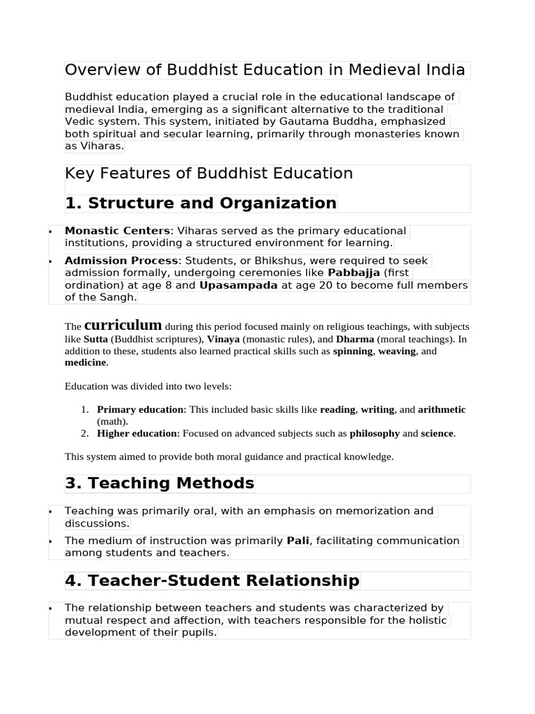 BUDDHIST EDUCATION IN ANCIENT INDIA PDF visual data 6