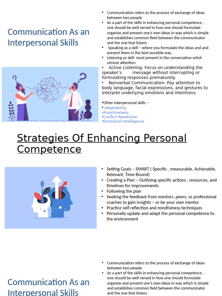 Interpersonal Communication Skills | PDF | Communication | Body Language