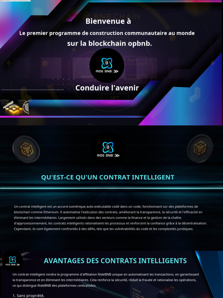 Contrats intelligents et opportunités BNB | PDF | Applications de  cryptographie | Calcul distribué