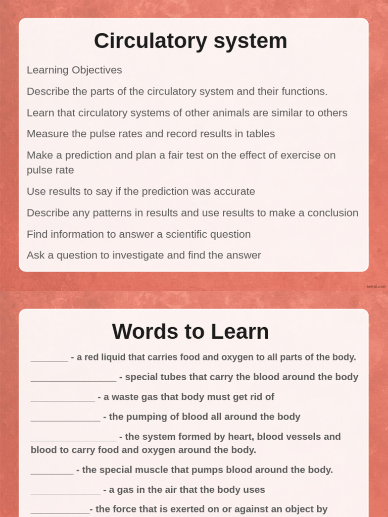 Circulatory System-1 (Test) | PDF | Lung | Heart