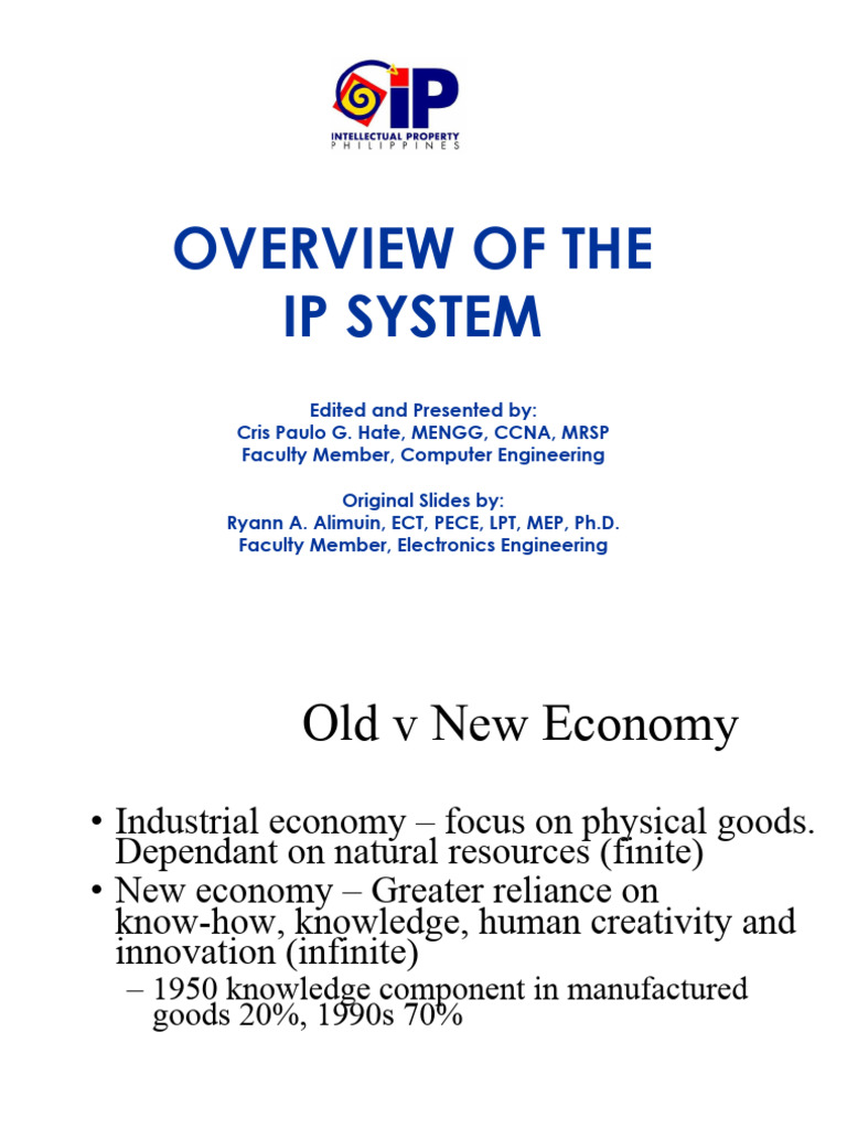 Overview of The IP System - Updated | PDF | Intellectual Property ...
