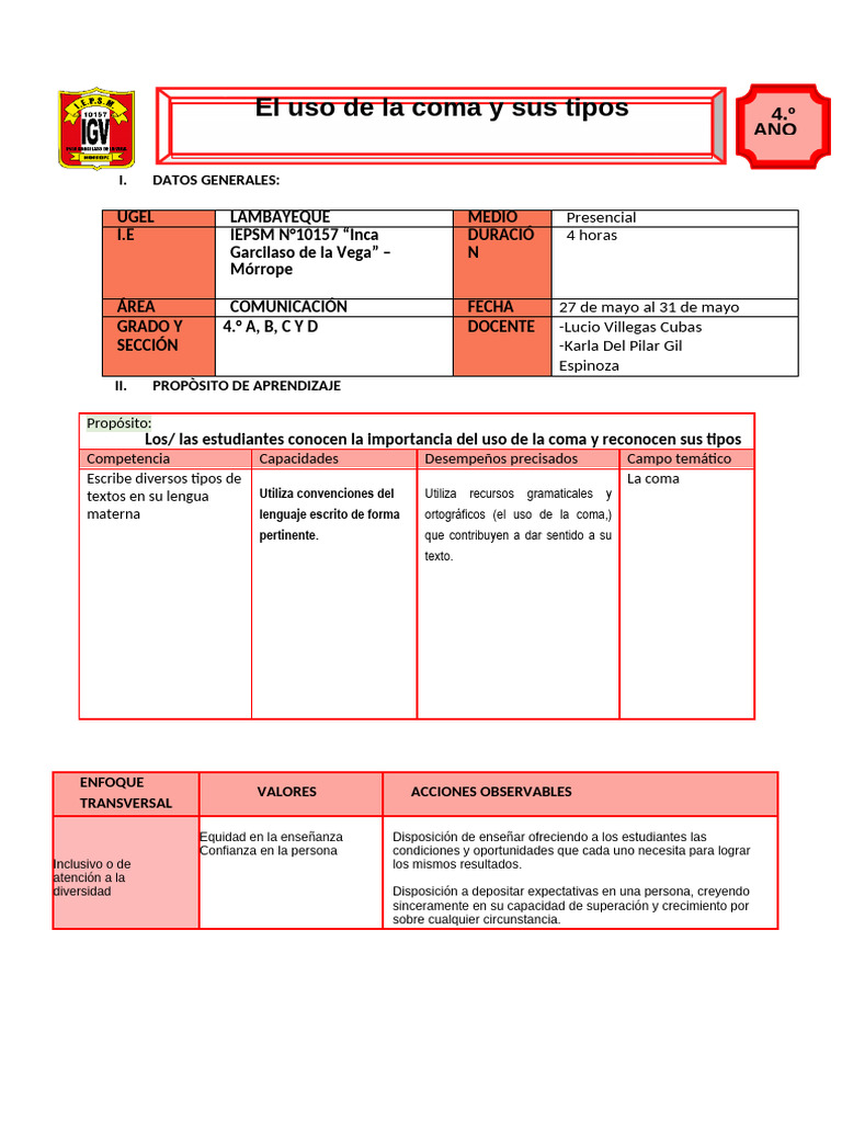 Uso y Tipos de Coma en Español | PDF | Coma | Aprendizaje