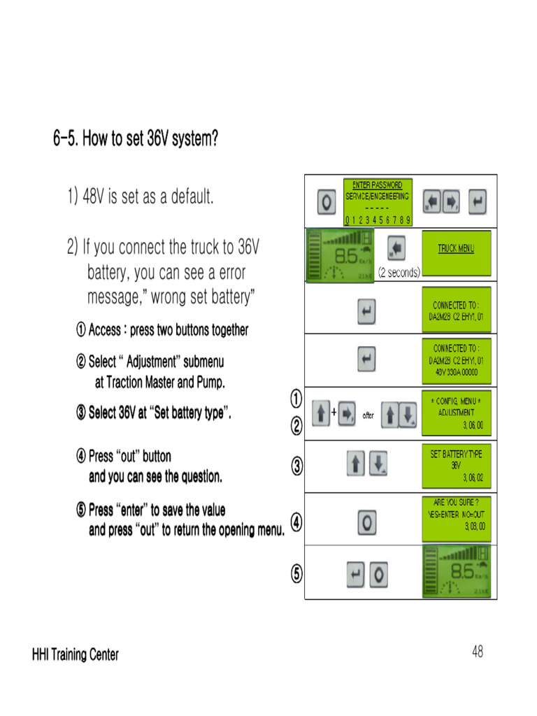 Change Battery Setting All Units | PDF