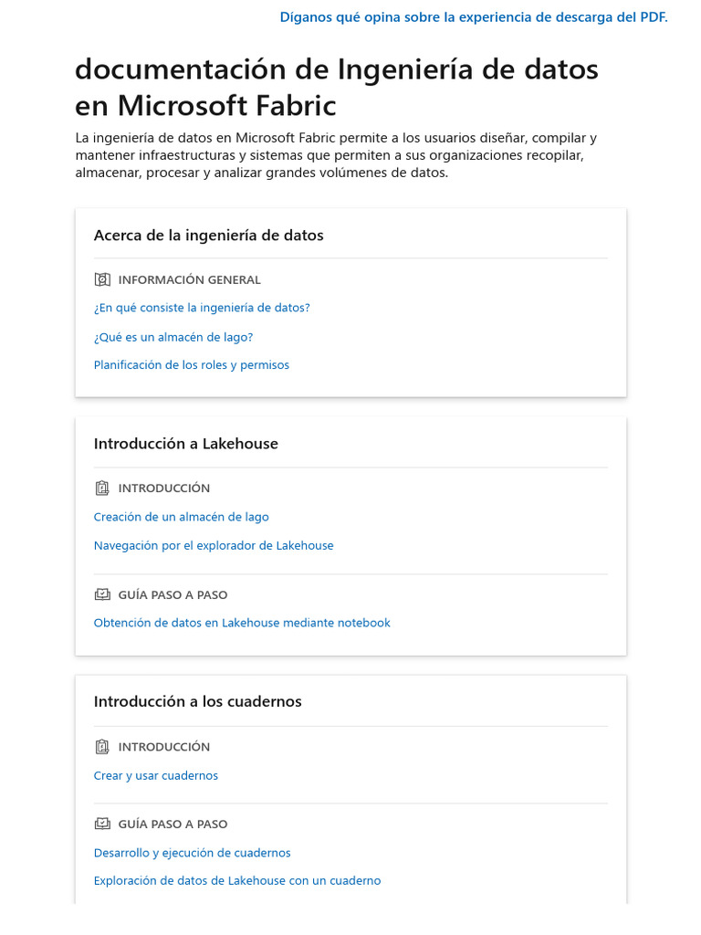 Fabric Data Engineering | PDF | SQL | Bases de datos