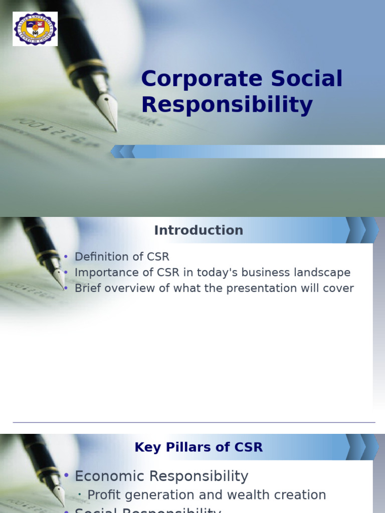 CSR copy | PDF | Corporate Social Responsibility | Sustainability