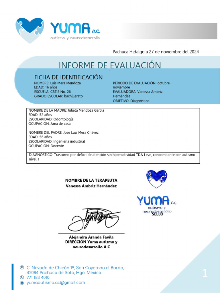 Wa0010. | PDF | Espectro autista | Desorden hiperactivo y deficit de ...