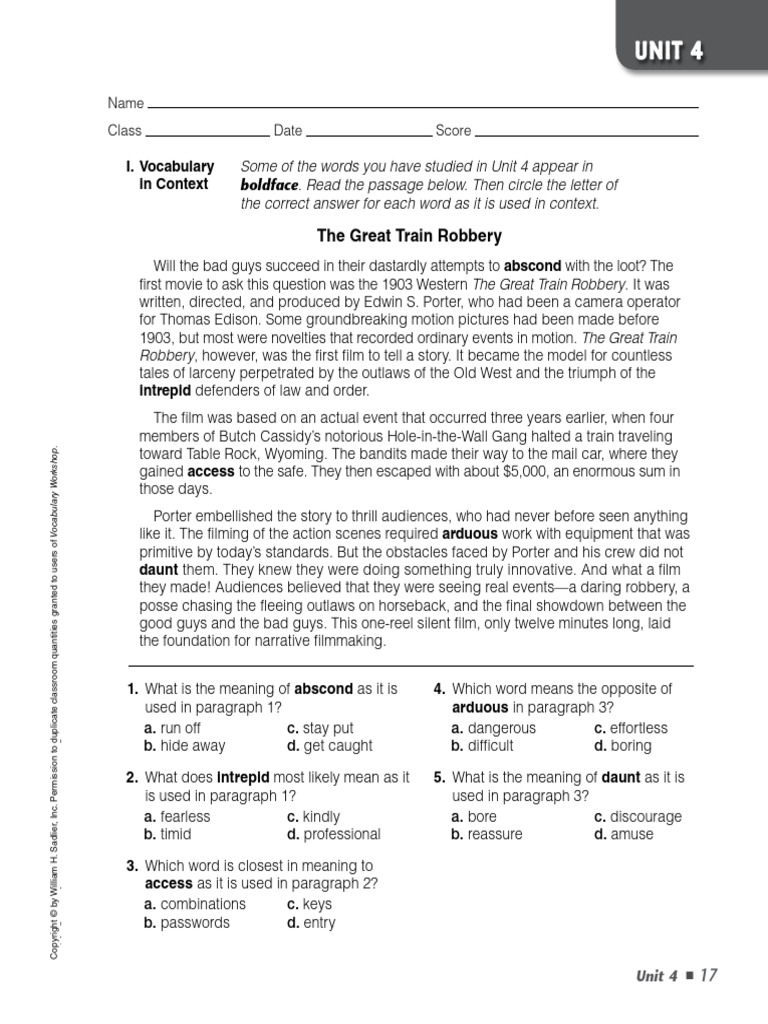 Unit Test 4 | PDF