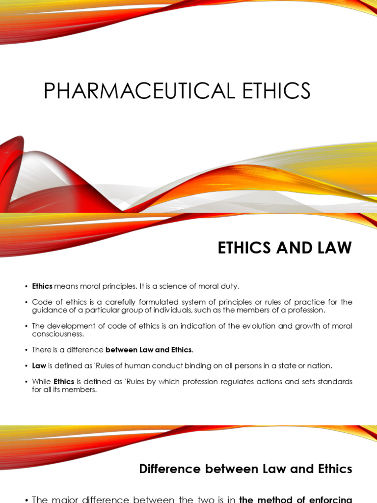 Code of Pharmaceutical Ethics | PDF | Pharmacy | Pharmacist