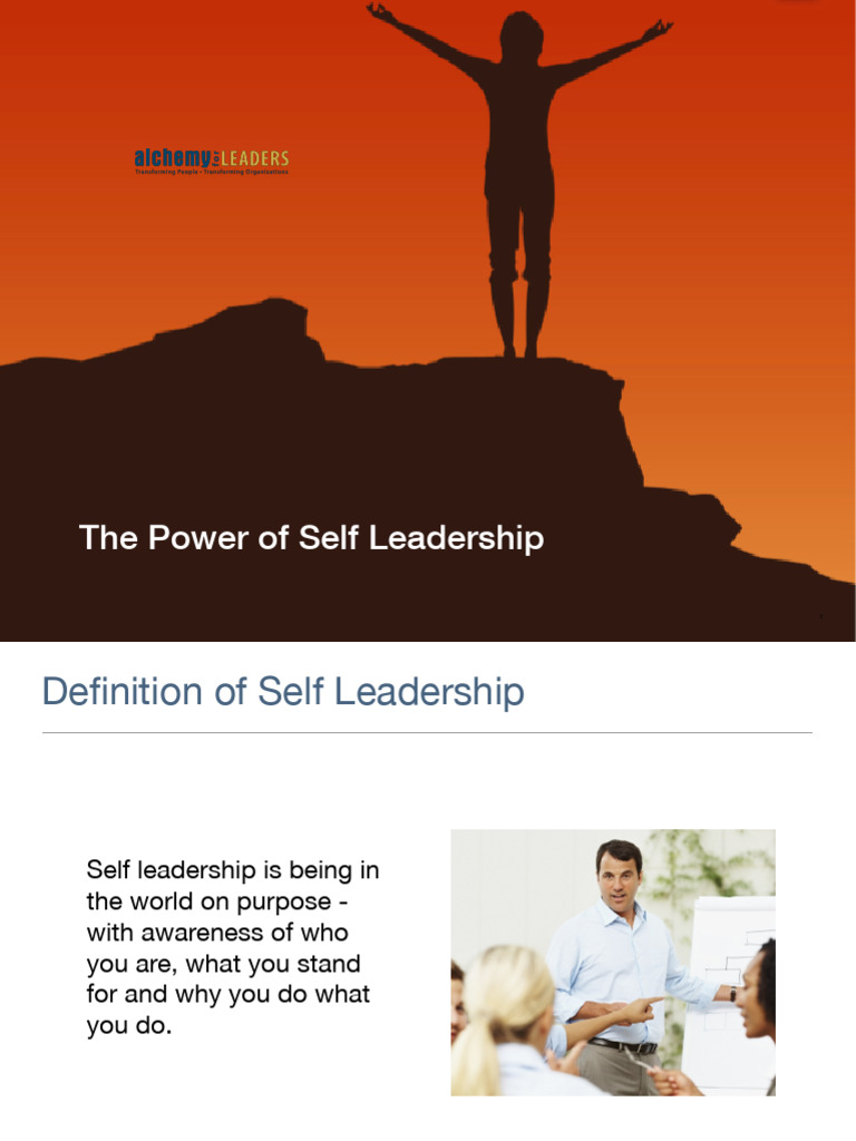 Self Leadership Slides 1 25 12 | PDF | Leadership | Emotions