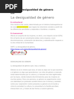 Infografía sobre Igualdad de Género | PDF | Igualdad de género ...