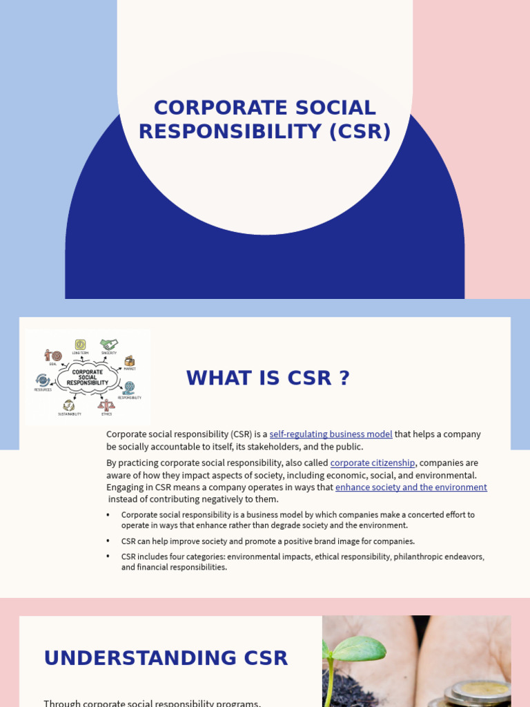 Corporate Social Responsibility (CSR) | PDF | Corporate Social ...