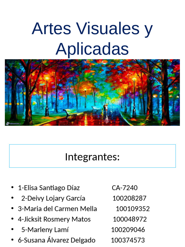 Historia y Evolución de las Artes Visuales | PDF | Educación en artes ...