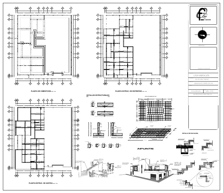 Planos Estructurales y Detalles de Construcción | PDF