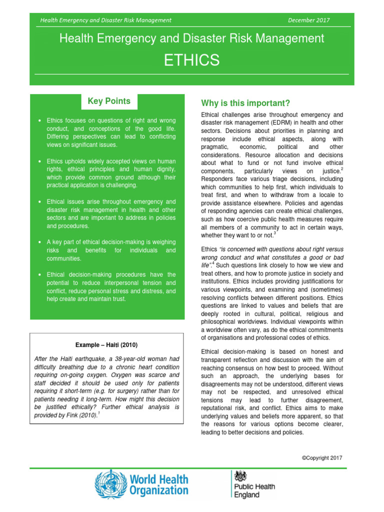 Risk Management Ethics December2017 | PDF | Risk | Risk Management