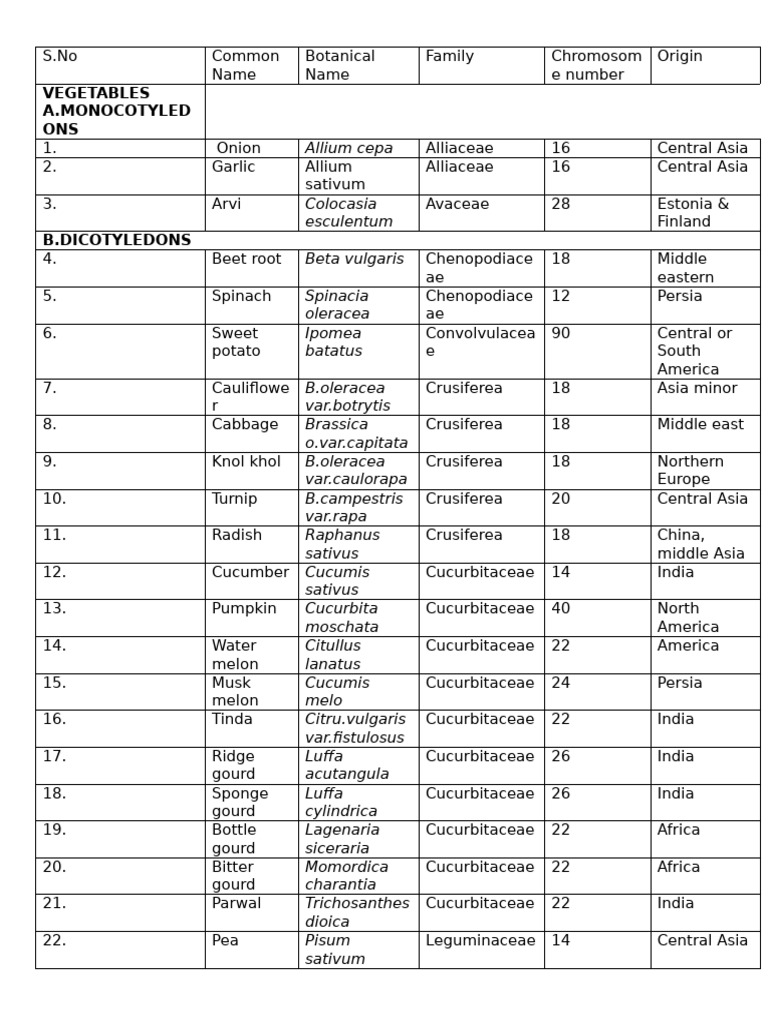 Vegetable Identification and Names | PDF | Vegetables