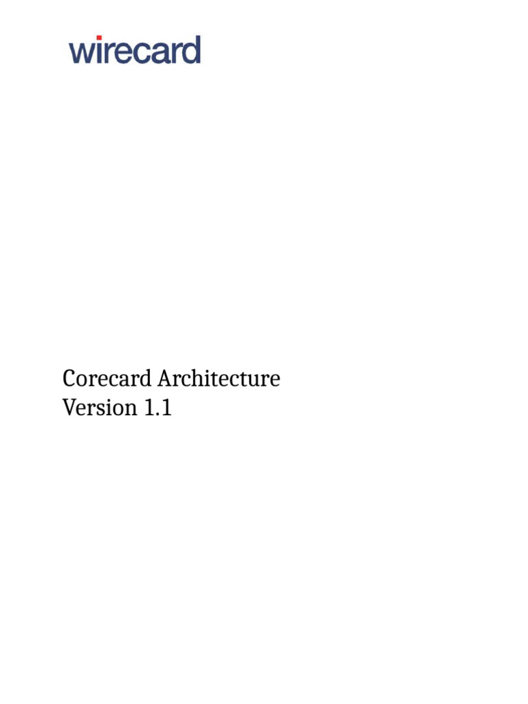 Corecard Architecture Overview | PDF | Databases | Windows ...