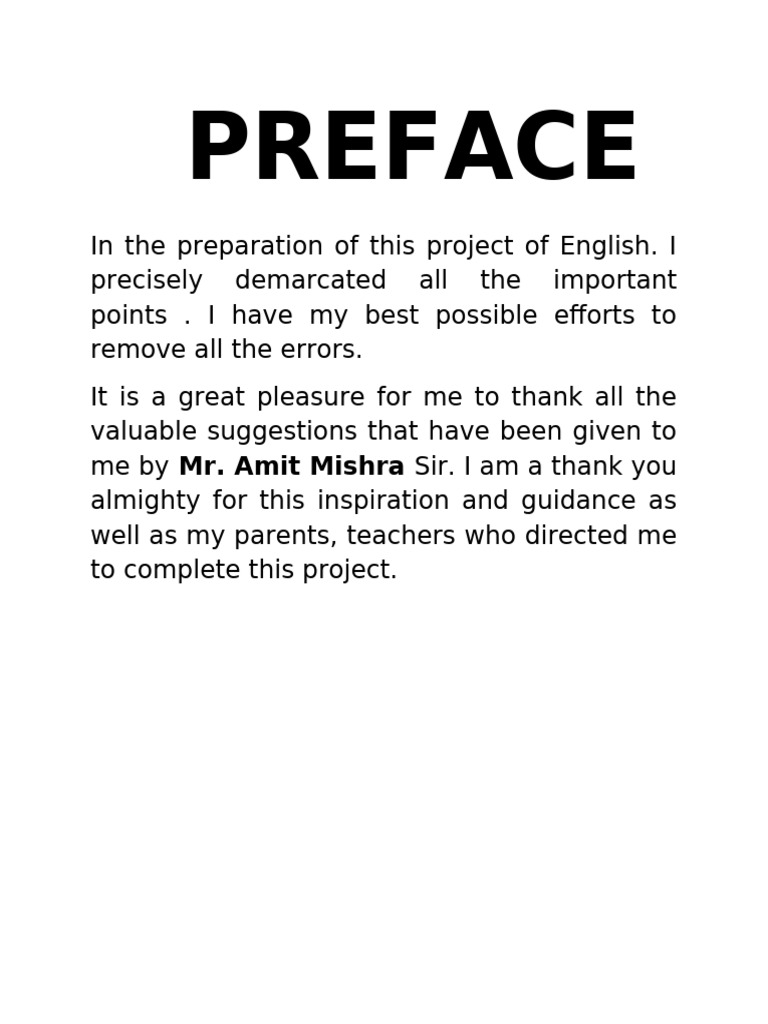 Preface: Mr. Amit Mishra | PDF