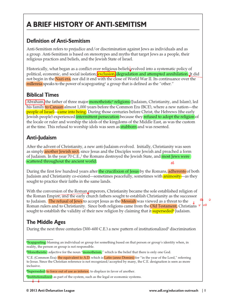 History of Anti-Semitism Explained | PDF | Antisemitism | Common Era
